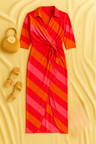 Rosa und Orange