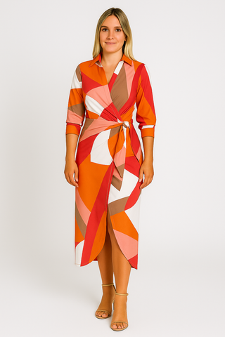 Damen Wickelkleid – Elegant & Bequem, Für Urlaub, Dinner & Sommer