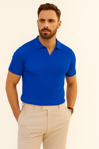 Herren Poloshirt – Waffelstruktur & Modern, Lässig & Komfortabel