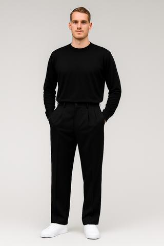 Herren Stoffhose – Gerade geschnitten, Klassisch & Vielseitig