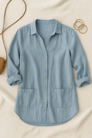 Damen Hemd – Button-Down, Leicht & Zeitlos, Sommerlich & Vielseitig