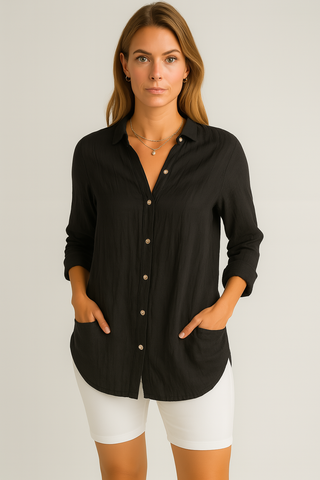 Damen Hemd – Button-Down, Leicht & Zeitlos, Sommerlich & Vielseitig