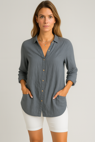 Damen Hemd – Button-Down, Leicht & Zeitlos, Sommerlich & Vielseitig