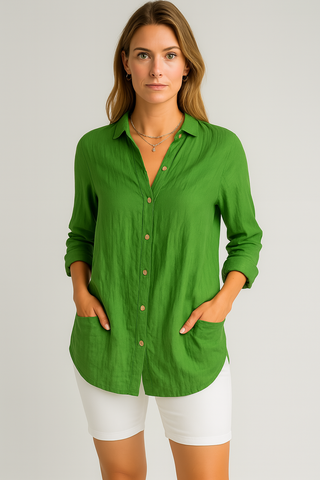 Damen Hemd – Button-Down, Leicht & Zeitlos, Sommerlich & Vielseitig