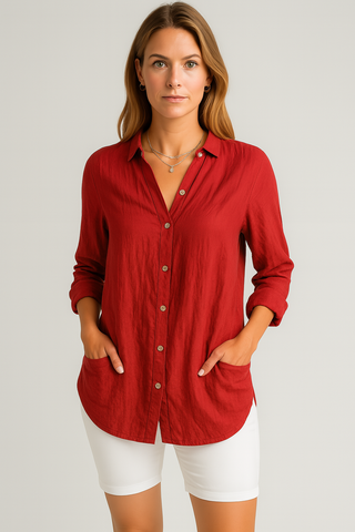 Damen Hemd – Button-Down, Leicht & Zeitlos, Sommerlich & Vielseitig