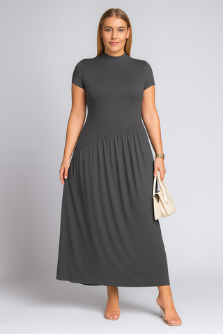 Damen Maxikleid – Asymmetrisch & Elegant, Figurbetont & Sommerlich