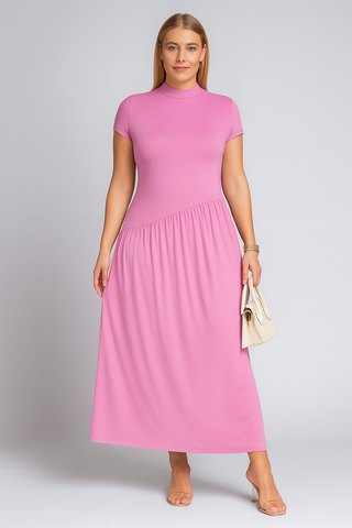 Damen Maxikleid – Asymmetrisch & Elegant, Figurbetont & Sommerlich
