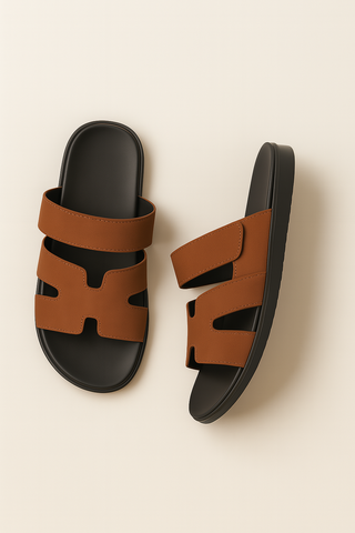 Herren Sandalen – Cut-Out Design, Bequem & Pflegeleicht