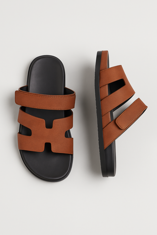 Herren Sandalen – Cut-Out Design, Bequem & Pflegeleicht