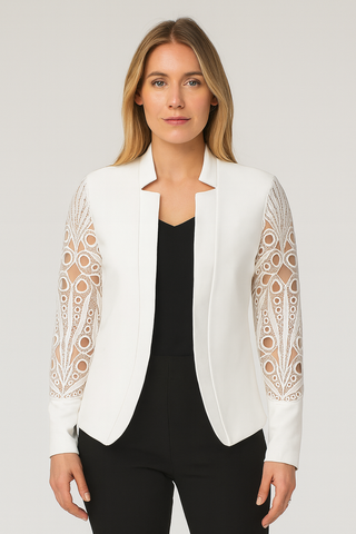 Damen Jacke – Spitzen-Optik, elegant & zeitlos