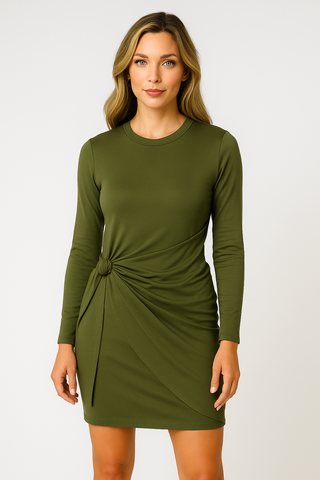 Damen Minikleid – Rundhals, Elegant & Bequem