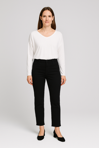 Damen Jeans – High-Waist Gerade, Figurfreundlich & Modisch