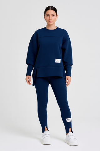Damen Zweiteiler – Sweatshirt & Hose, Locker & Modisch