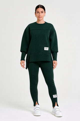 Damen Zweiteiler – Sweatshirt & Hose, Locker & Modisch