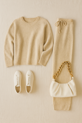 Damen Set – Rundhals mit Langarm, Warm & Bequem