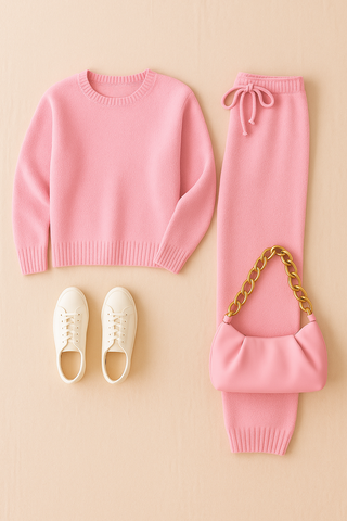 Damen Set – Rundhals mit Langarm, Warm & Bequem