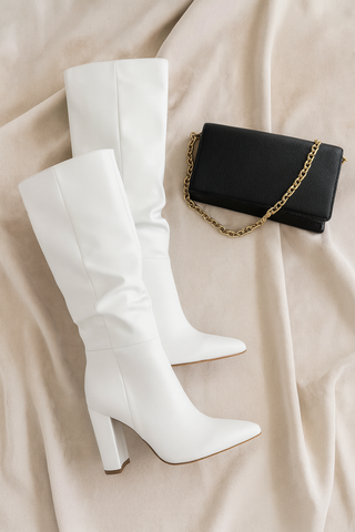 Damen Stiefel – Falten-Optik, Elegant & Vielseitig