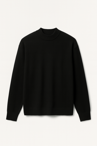 Herren Pullover – Strick mit Stehkragen, Warm & Gemütlich