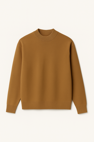 Herren Pullover – Strick mit Stehkragen, Warm & Gemütlich