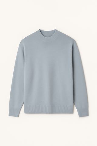 Herren Pullover – Strick mit Stehkragen, Warm & Gemütlich