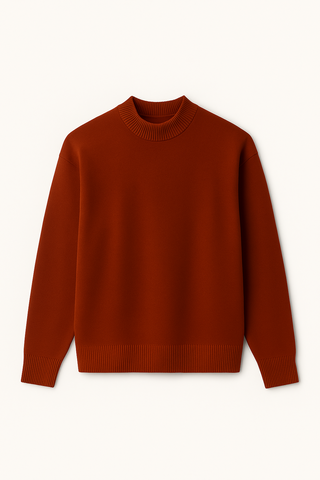 Herren Pullover – Strick mit Stehkragen, Warm & Gemütlich