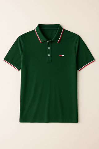 Herren Poloshirt – Flaggenprint, Locker & Sommerlich