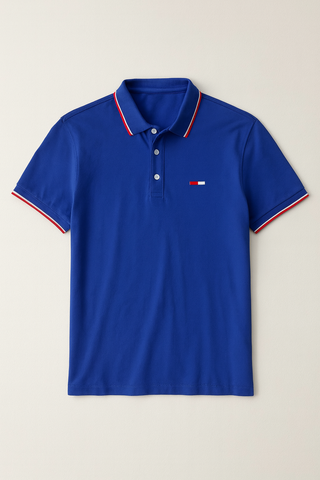 Herren Poloshirt – Flaggenprint, Locker & Sommerlich