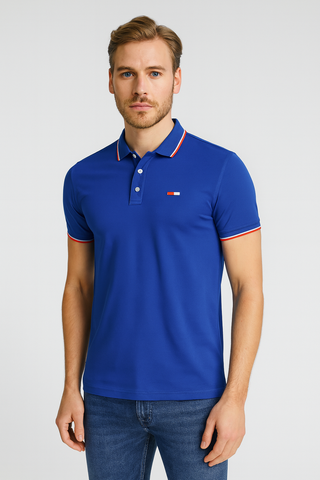 Herren Poloshirt – Flaggenprint, Locker & Sommerlich