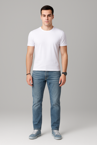 Herren Jeans – Slim Fit Straight Leg, Leicht & Vielseitig