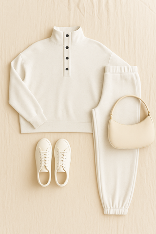 Damen Jogginganzug – Sweatshirt & Hose, Locker & Vielseitig