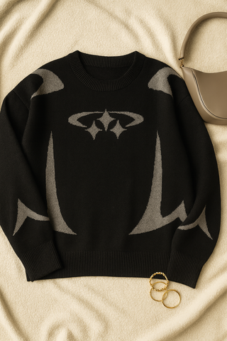 Damen Pullover – Y2K Print, Locker & Retro