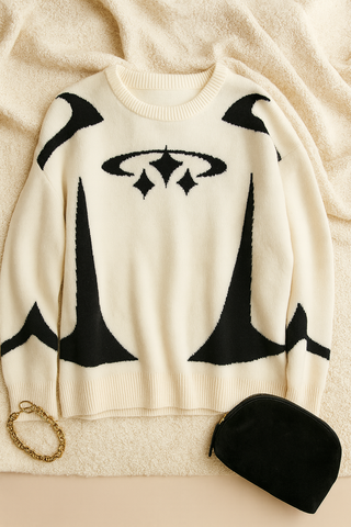 Damen Pullover – Y2K Print, Locker & Retro