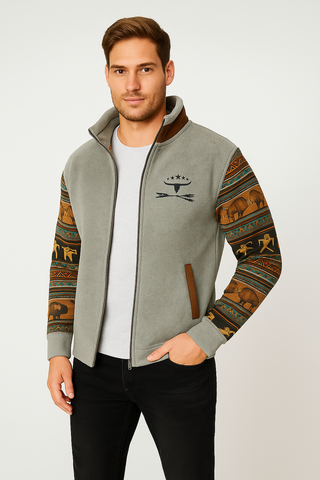 Herren Jacke – Retro Outdoor-Stil, Warm & Vielseitig
