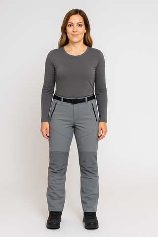 Damen Outdoorhose – Softshell mit Fleece, Warm & Funktional