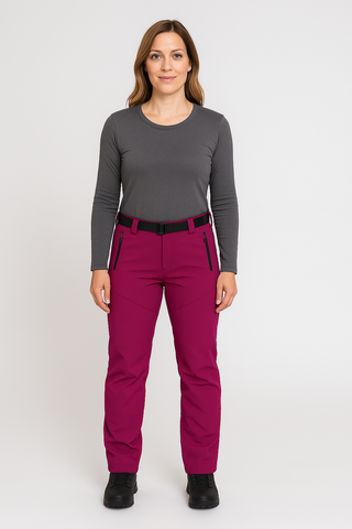 Damen Outdoorhose – Softshell mit Fleece, Warm & Funktional