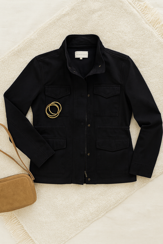 Damen Jacke – Anorak im Military-Stil, Funktional & Modern