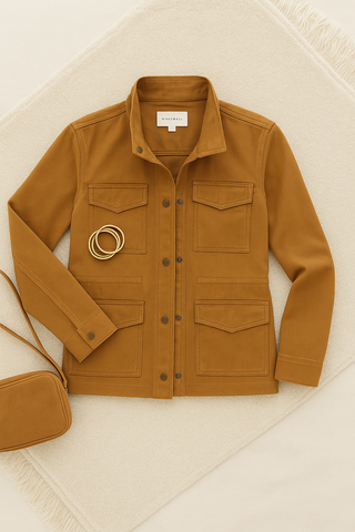Damen Jacke – Anorak im Military-Stil, Funktional & Modern