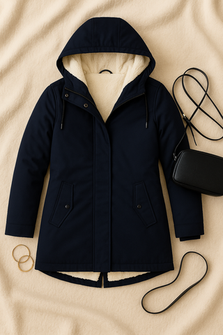 Damen Winterjacke – Kapuzenparka, Warm & Bequem