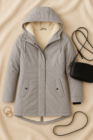 Damen Winterjacke – Kapuzenparka, Warm & Bequem