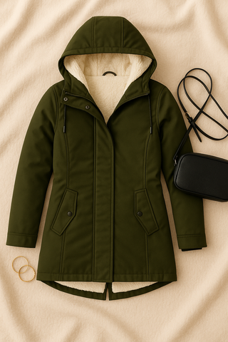 Damen Winterjacke – Kapuzenparka, Warm & Bequem