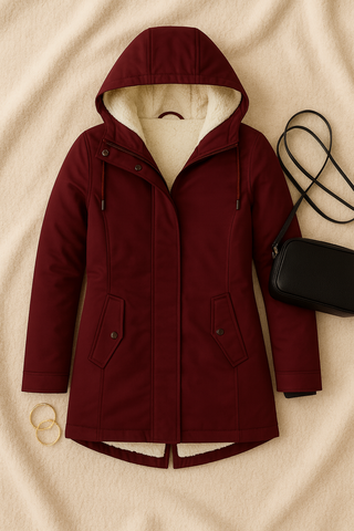 Damen Winterjacke – Kapuzenparka, Warm & Bequem