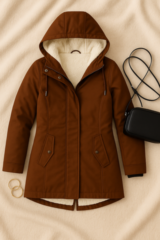 Damen Winterjacke – Kapuzenparka, Warm & Bequem