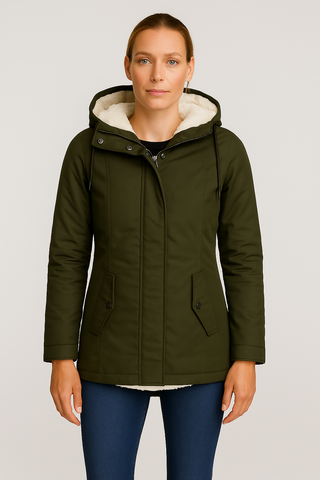 Damen Winterjacke – Kapuzenparka, Warm & Bequem