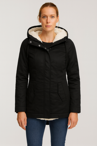 Damen Winterjacke – Kapuzenparka, Warm & Bequem