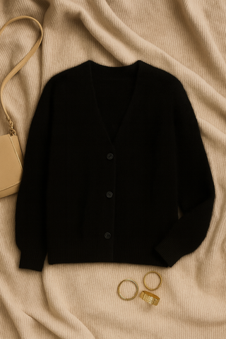 Damen Cardigan – V-Ausschnitt, Lässig & Bequem
