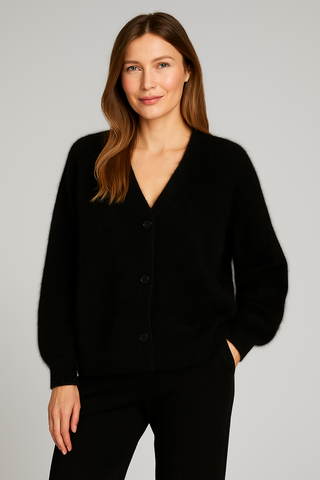 Damen Cardigan – V-Ausschnitt, Lässig & Bequem