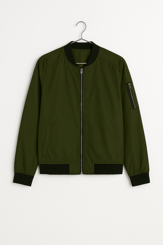 Herren Jacke – Stehkragen, Lässig & Warm