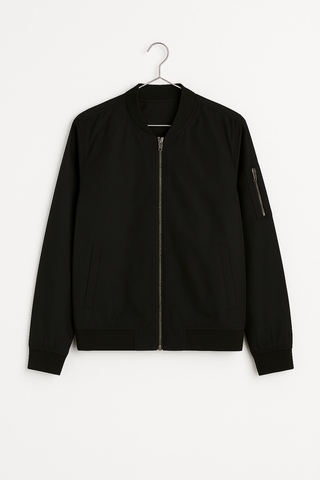 Herren Jacke – Stehkragen, Lässig & Warm