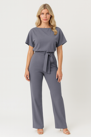Damen Jumpsuit – Leinenmischung, Elegant & Vielseitig