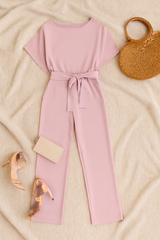 Damen Jumpsuit – Leinenmischung, Elegant & Vielseitig